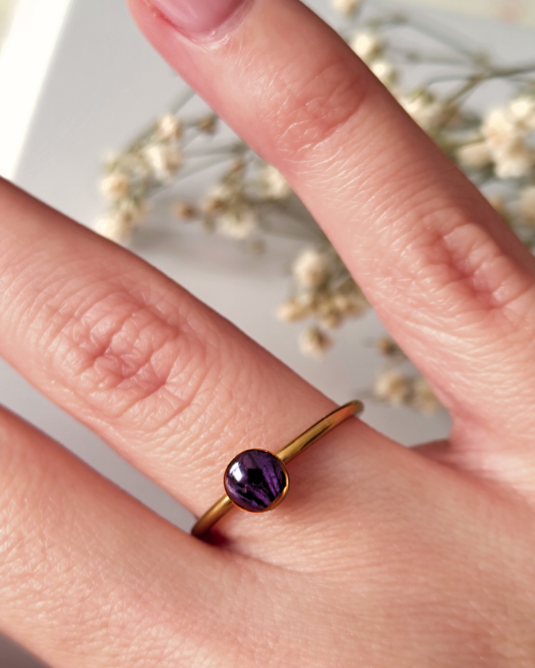 Anillo Pensamiento azul