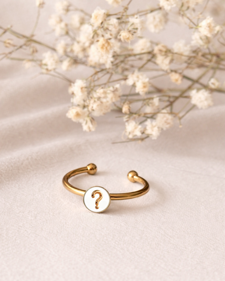 Anillo personalizado dorado hm